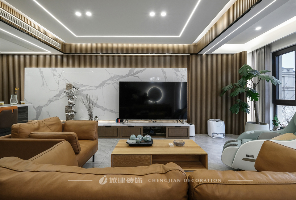 電視背景墻設(shè)計得好，家的顏值蹭蹭蹭上去！
